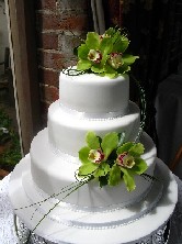 Elegant Orchid Cake